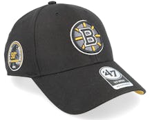 Boston Bruins NHL Sure Shot 47 Mvp Black Adjustable - 47 Brand