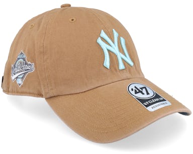 47 Brand - MLB Beige unconstructed Cap - New York Yankees MLB Double Under 47 Clean Up Camel Dad Cap @ Hatstore