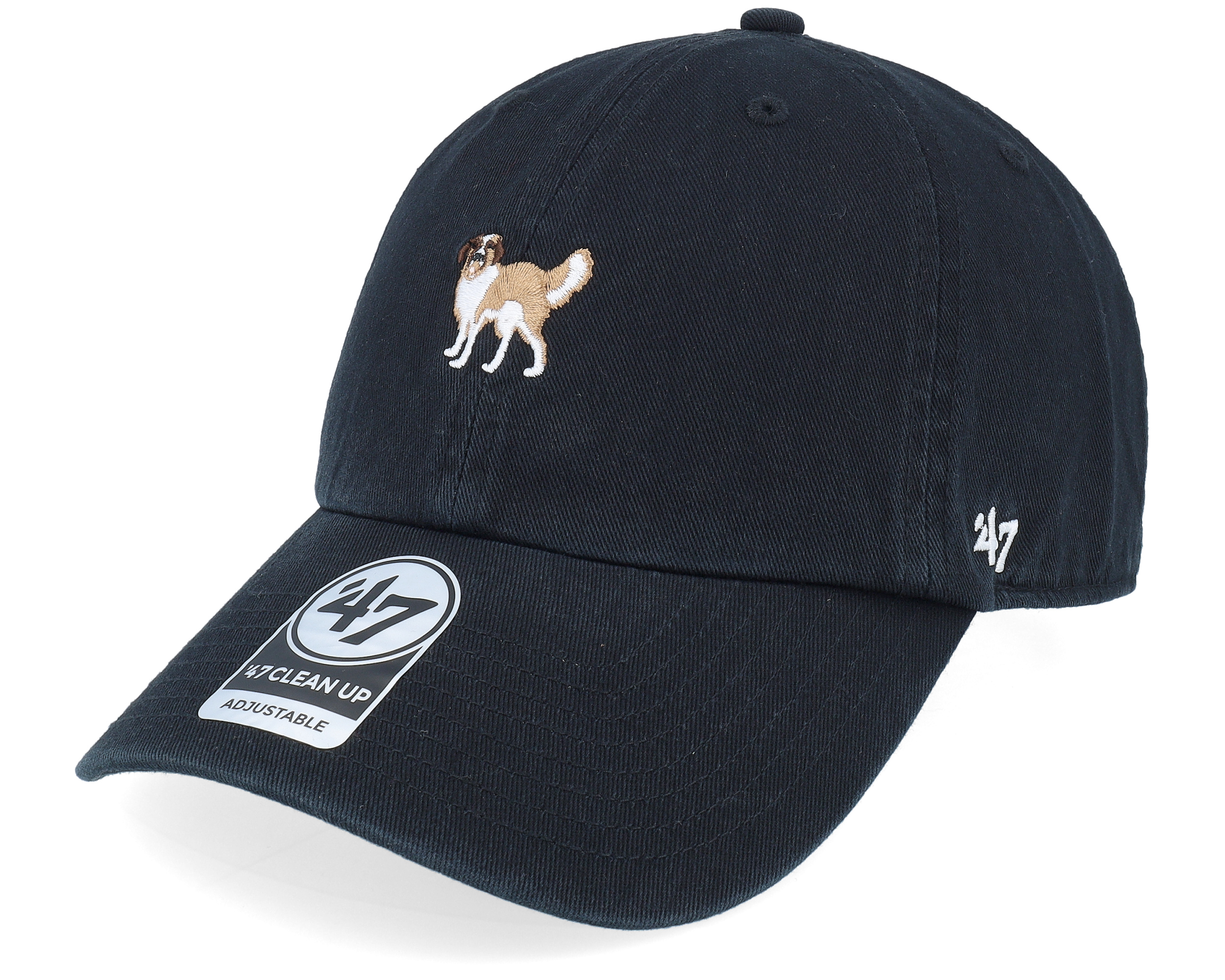 Dog Base Runner Icon 47 Clean Up Black Dad Cap