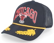 Chicago Bulls Gold Leaf Hwc Black Trucker