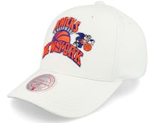 New York Knicks All In Pro Hwc White Adjustable - Mitchell & Ness