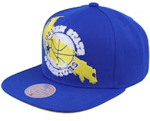 Golden State Warriors Paint By Number Hwc Blue Snapback - Mitchell & Ness