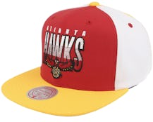 Atlanta Hawks Billboard 2 Hwc Red/Yellow Snapback - Mitchell & Ness