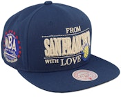Golden State Warriors With Love Hwc Blue Snapback