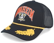 Anaheim Ducks Gold Leaf Hwc Black Trucker