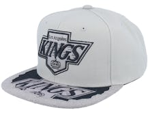 Los Angeles Kings Munch Time Vintage Grey Snapback - Mitchell & Ness