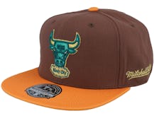 Chicago Bulls Copper Top Brown Fitted - Mitchell & Ness