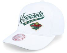 Minnesota Wild All In Pro White Adjustable - Mitchell & Ness