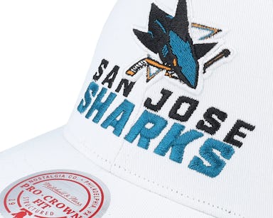 San Jose Sharks Mitchell & Ness Vintage Fitted Hat - Teal