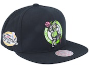 Boston Celtics Neon Tropical Black Trucker