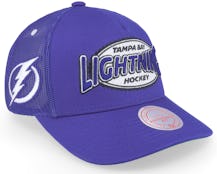 Tampa Bay Lightning Team Seal Blue Trucker - Mitchell & Ness