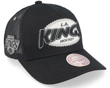 Los Angeles Kings Team Seal Vintage Black Trucker - Mitchell & Ness