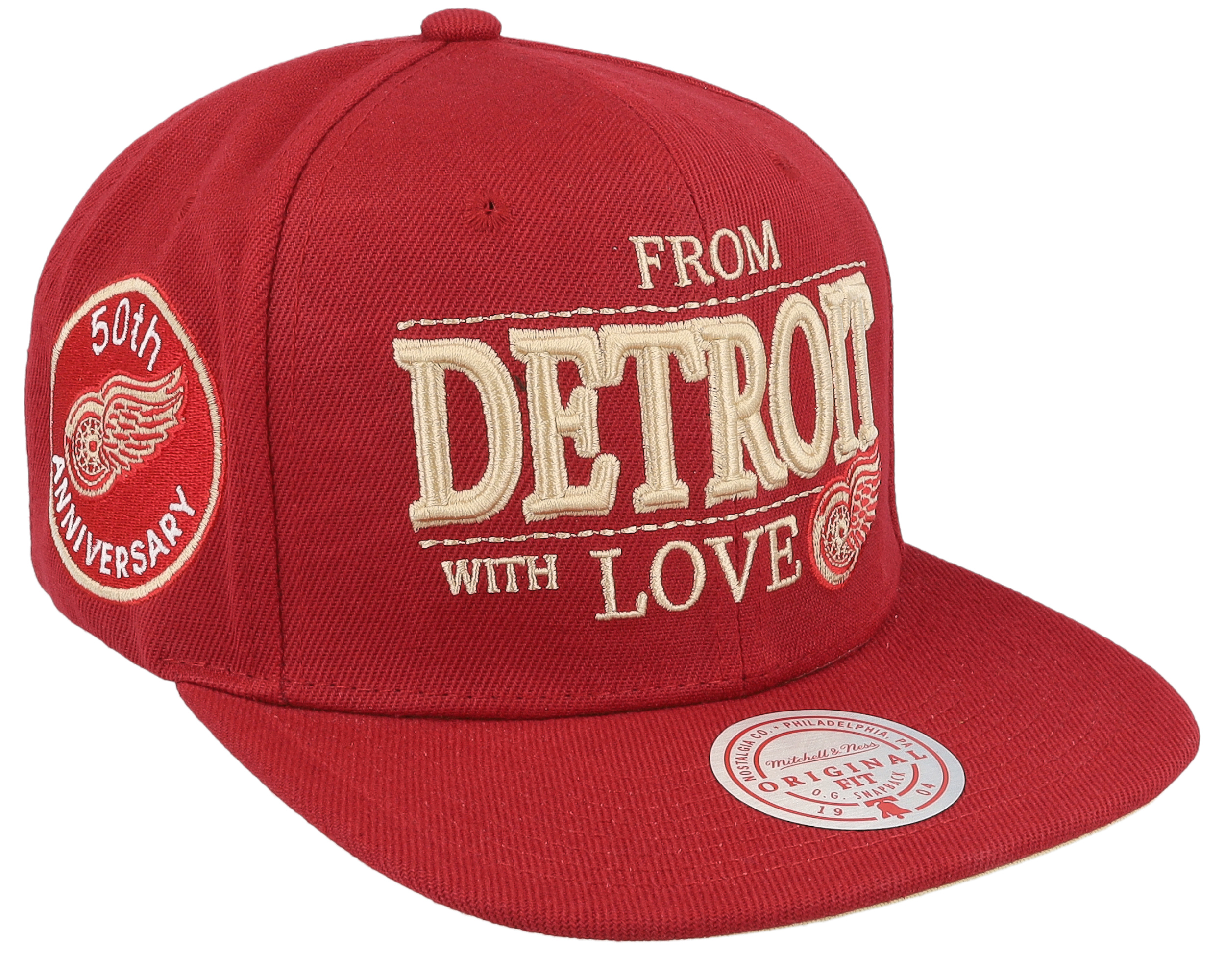 with Love Snapback Vntg Detroit Red Wings