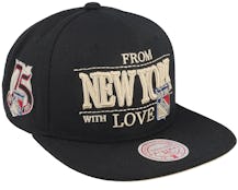 New York Rangers With Love Black Snapback - Mitchell & Ness