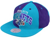 Charlotte Hornets Pinwheel Of Fortune Teal/Purple Snapback