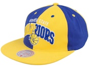 Golden State Warriors Pinwheel Of Fortune Yellow/Royal Snapback
