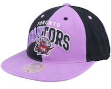 Toronto Raptors Pinwheel Of Fortune Purple/Black Snapback - Mitchell & Ness