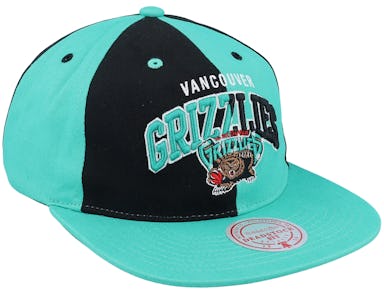 Mitchell & Ness - NBA Blue Snapback Cap - Vancouver Grizzlies Pinwheel of Fortune Teal/Black Snapback @ Hatstore