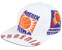 Phoenix Suns In Your Face Deadstock White Snapback - Mitchell & Ness