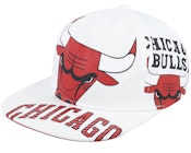 Chicago Bulls In Your Face Deadstock White Snapback