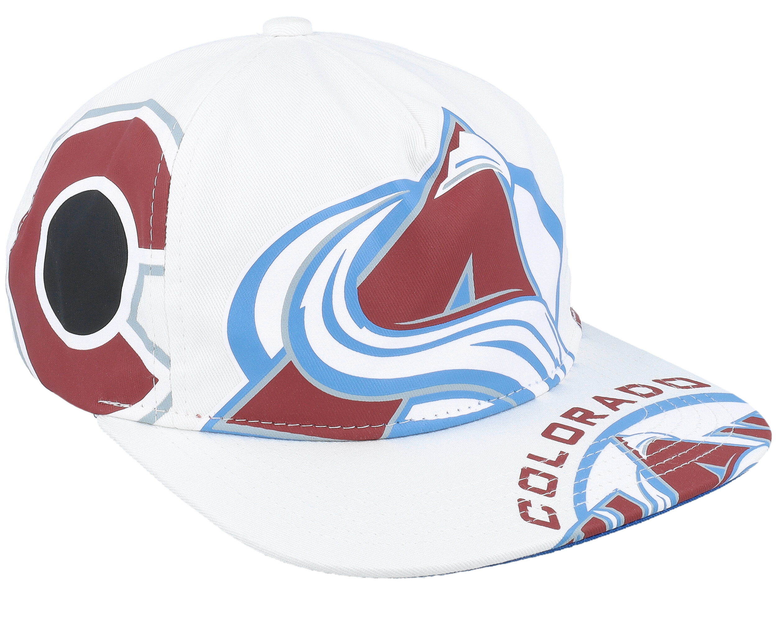 Colorado Avalanche In Your Face Deadstock White Snapback