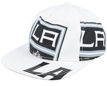 Los Angeles Kings In Your Face Deadstock White Snapback - Mitchell & Ness