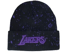 Los Angeles Lakers Nep Knit Black Cuff - Mitchell & Ness