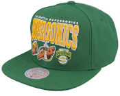 Seattle Supersonics Champ Stack Green Snapback