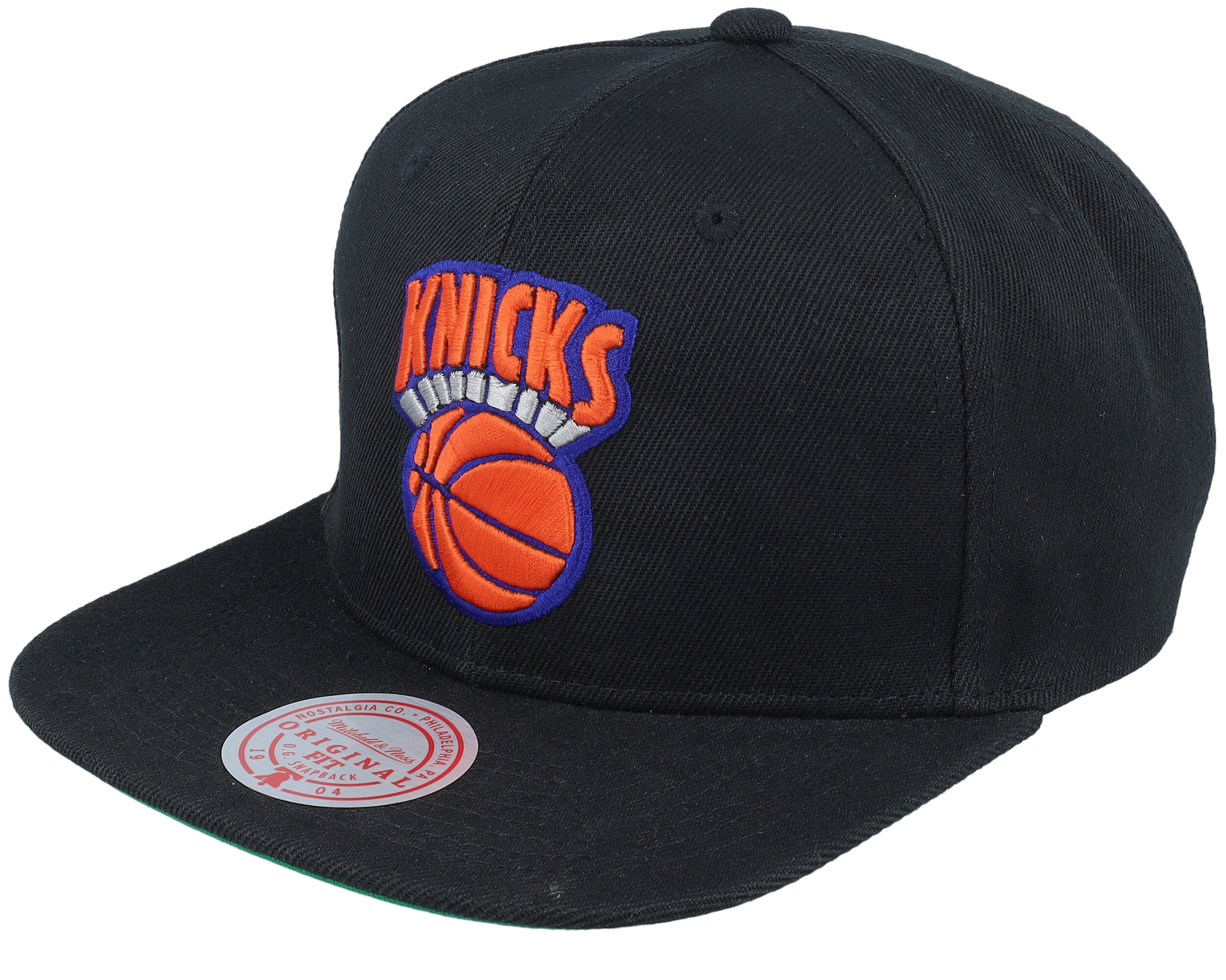 New York Knicks Side Jam Black Snapback - Mitchell & Ness