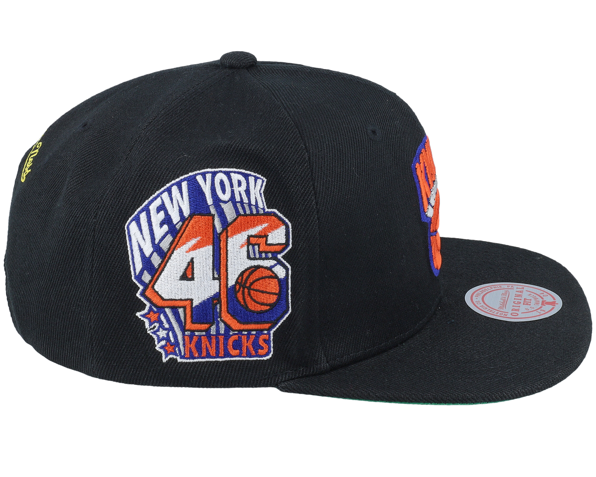 New York Knicks Side Jam Black Snapback - Mitchell & Ness