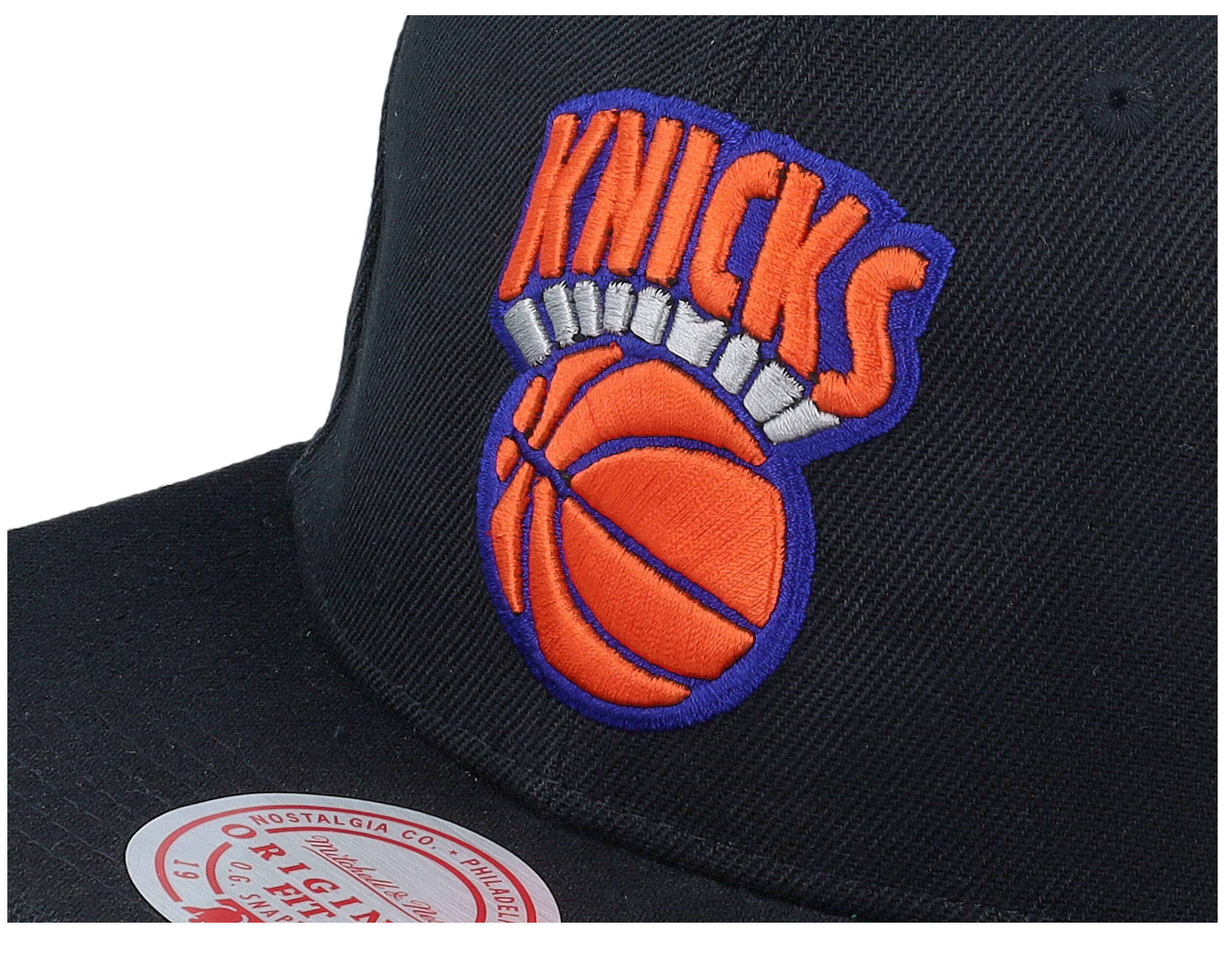 New York Knicks Side Jam Black Snapback - Mitchell & Ness