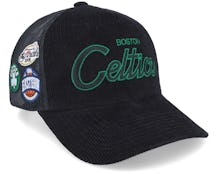 Boston Celtics Times Up Black Trucker - Mitchell & Ness