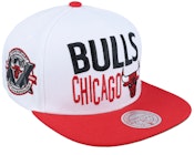 Chicago Bulls Toss Up White/Red Snapback