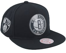 Brooklyn Nets Now You See Me Black Snapback - Mitchell & Ness