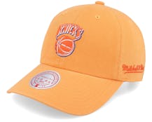 New York Knicks Golden Hour Glaze Orange Dad Cap - Mitchell & Ness