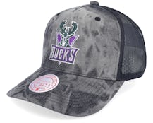 Milwaukee Bucks Burnt Ends Black Trucker - Mitchell & Ness