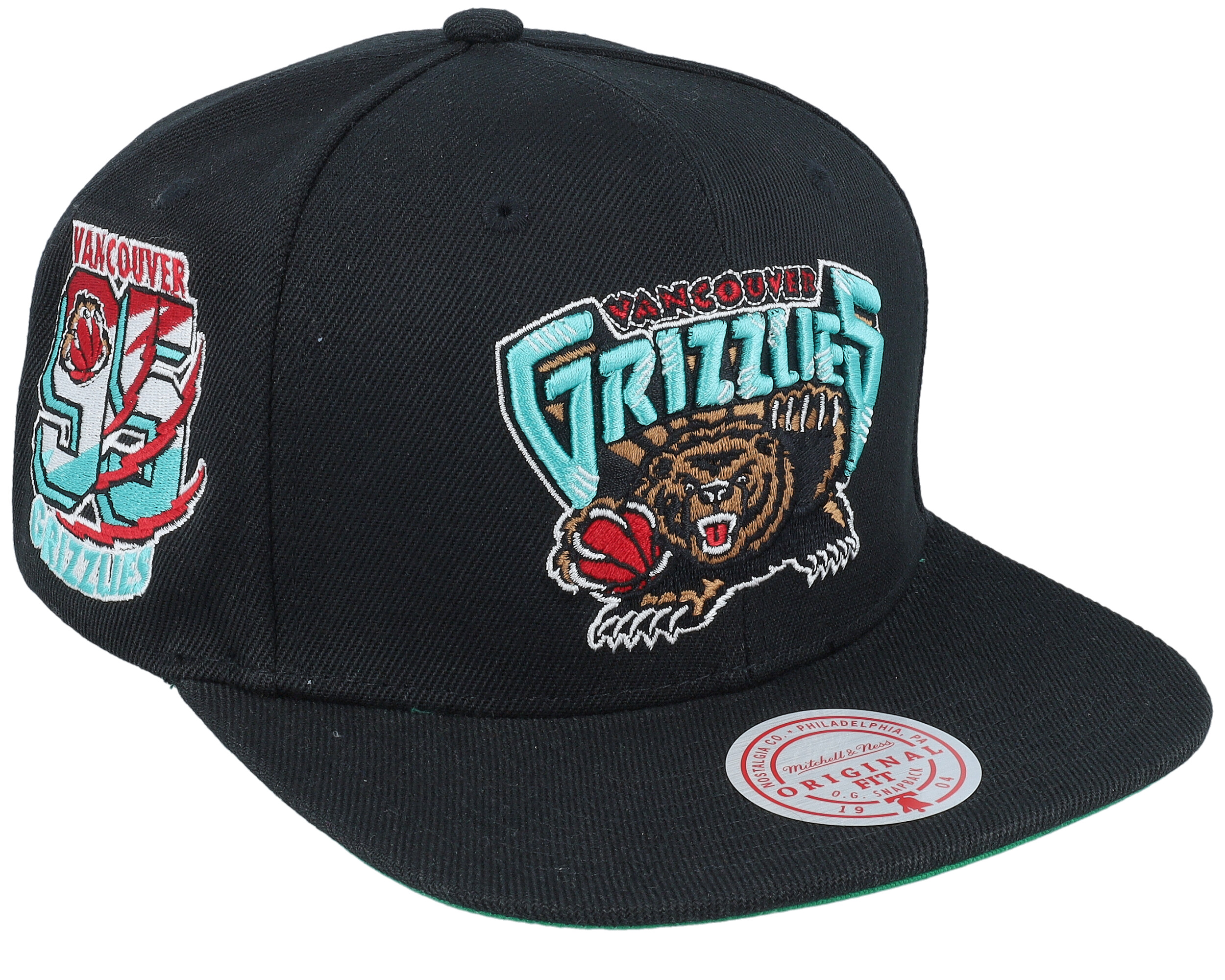 Vancouver Grizzlies Side Jam Black Snapback - Mitchell & Ness cap