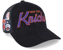 New York Knicks Times Up Black Trucker - Mitchell & Ness
