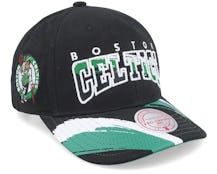 Boston Celtics Brushed Past Ya Pro Black/Green Adjustable - Mitchell & Ness