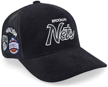 Brooklyn Nets Times Up Black Trucker - Mitchell & Ness
