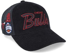 Chicago Bulls Times Up Black Trucker - Mitchell & Ness