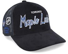 Toronto Maple Leafs Times Up Black Trucker - Mitchell & Ness