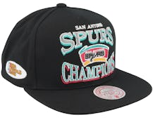 San Antonio Spurs Champions Era Hwc Black Snapback - Mitchell & Ness