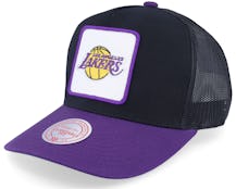 Los Angeles Lakers Truck It Black/Purple Trucker - Mitchell & Ness