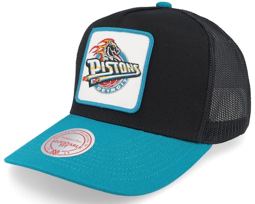 Mitchell & Ness - NBA Black trucker Cap - Detroit Pistons Truck It Hwc Black Trucker @ Hatstore