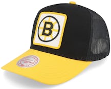 Boston Bruins Truck It Vintage Black/Yellow Trucker - Mitchell & Ness
