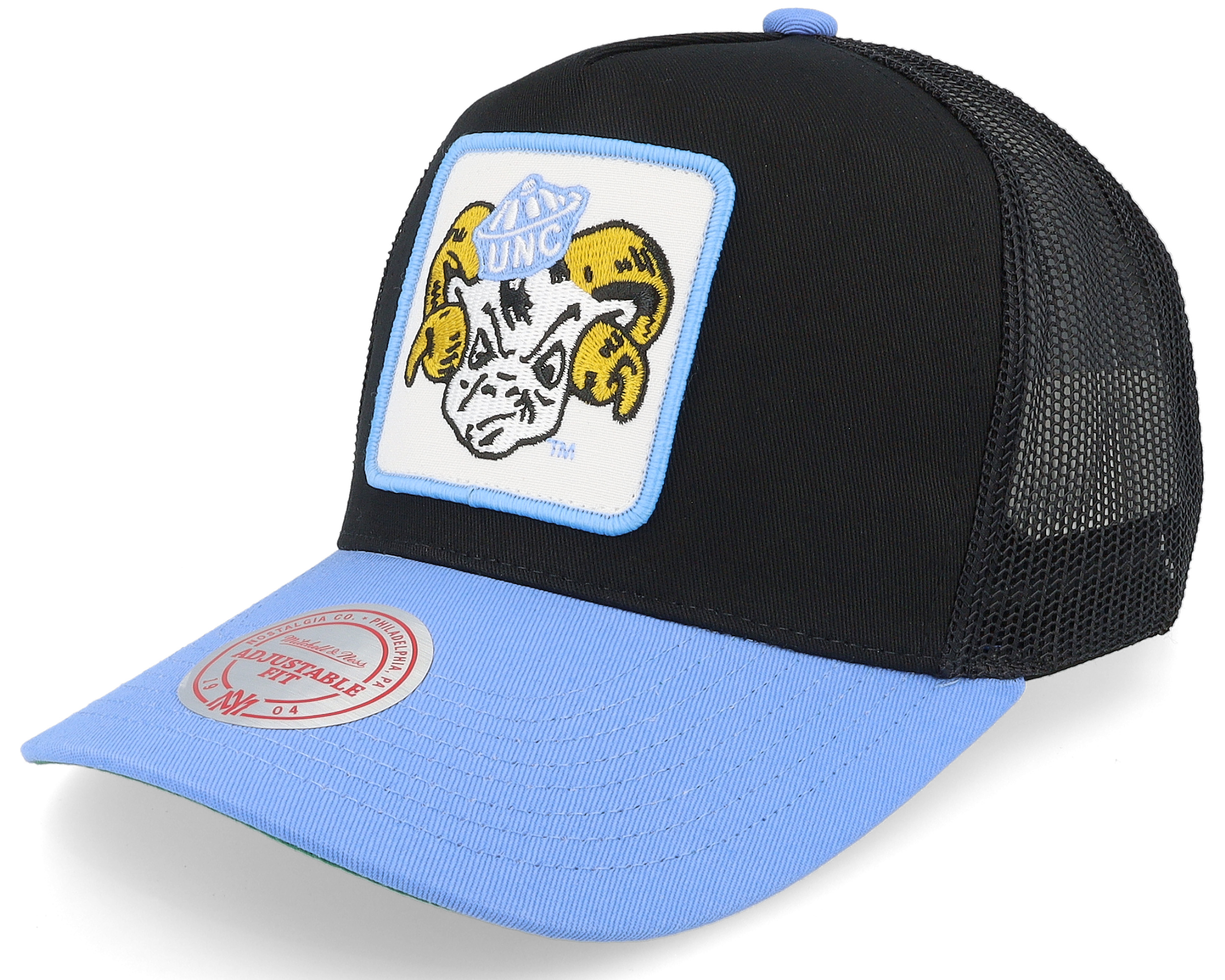 North Carolina Tar Heels Light Blue Star Team Snapback Mitchell Ness