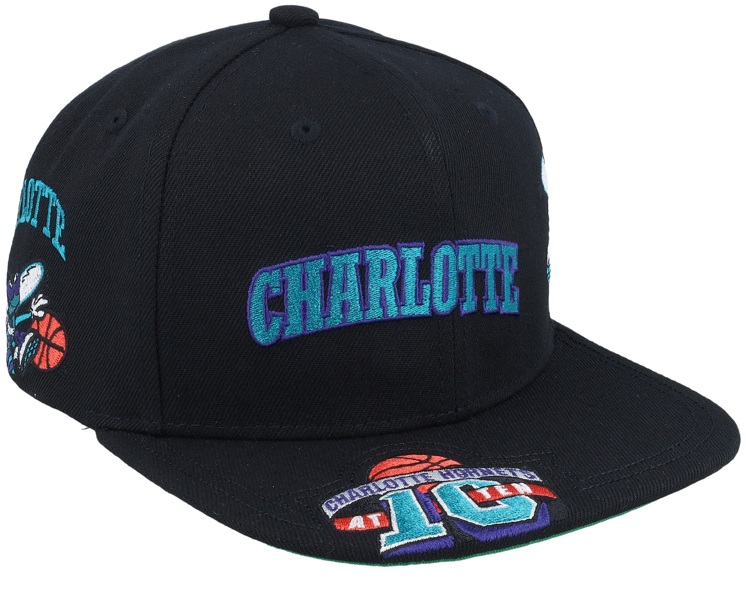 Charlotte hornets mitchell store and ness snapback