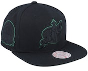 Seattle Supersonics Tc Bottoms Black Snapback