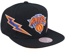 New York Knicks Double Trouble Black Snapback - Mitchell & Ness